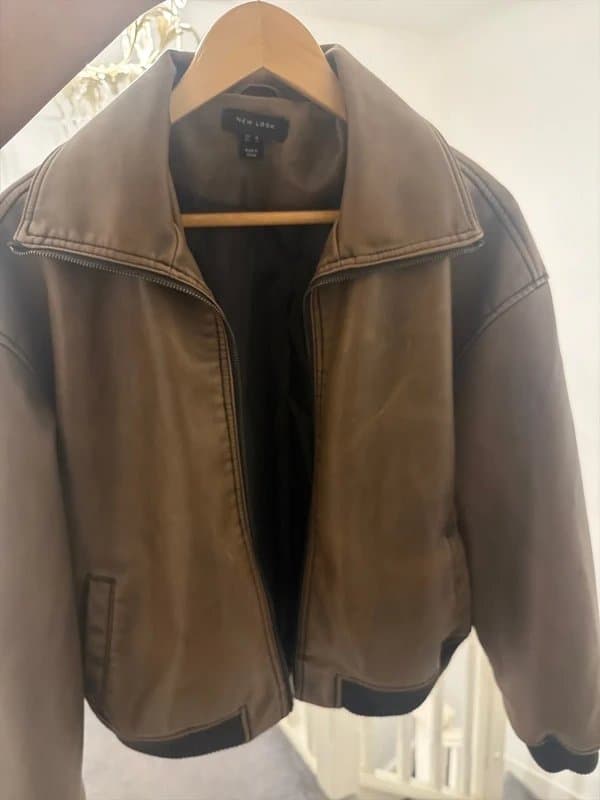 New Look Brown leather jacket