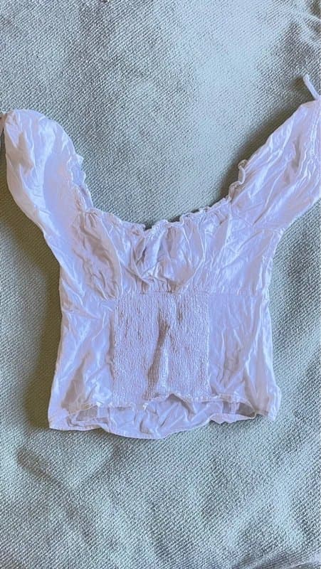 New Look White corset milkmaid top