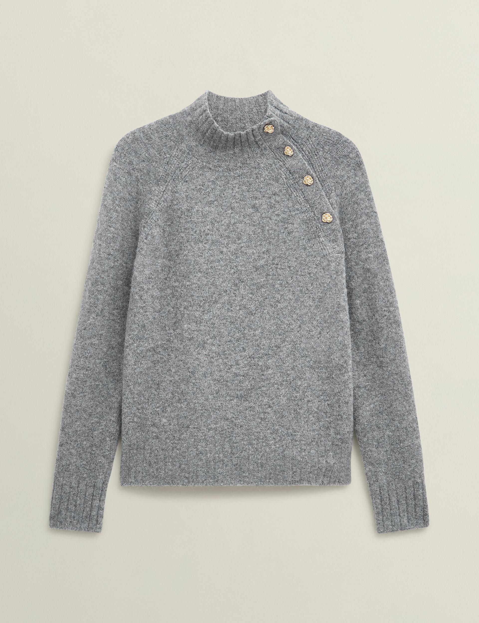 Hobbs London Hobbs London Women's Lisbeth Jumper in Mid Grey - 2