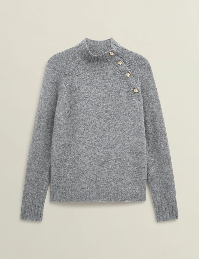 Hobbs London Hobbs London Women's Lisbeth Jumper in Mid Grey - 2