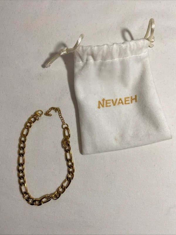 Nevaeh Nevaeh Women's Jewellery Bracelet 6mm Gold 14K Plated Chain Length 23 cm