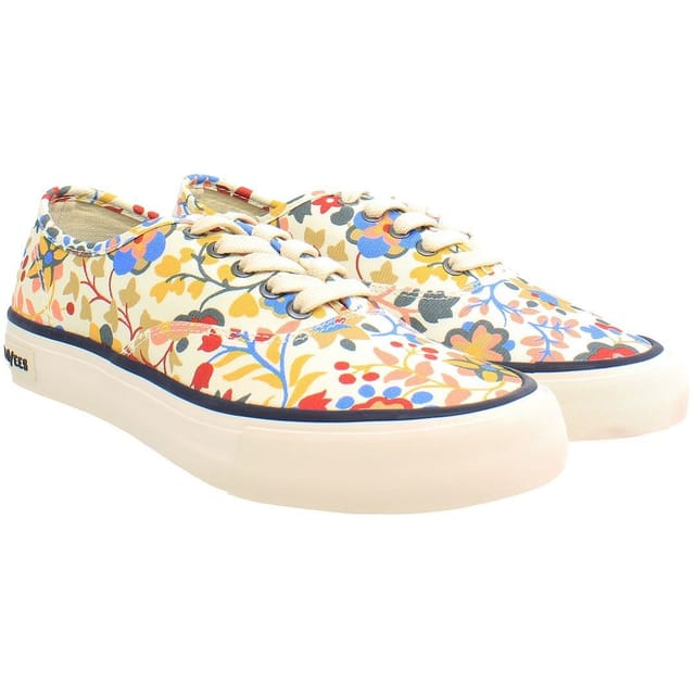 Seavees Seavees Women's Legend Liberty Lace-Up White Canvas Shoes - 2