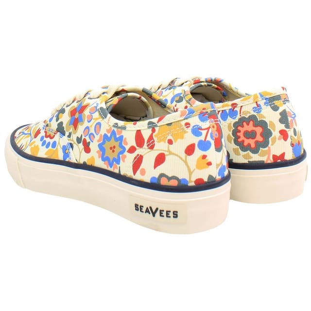 Seavees Seavees Women's Legend Liberty Lace-Up White Canvas Shoes - 3