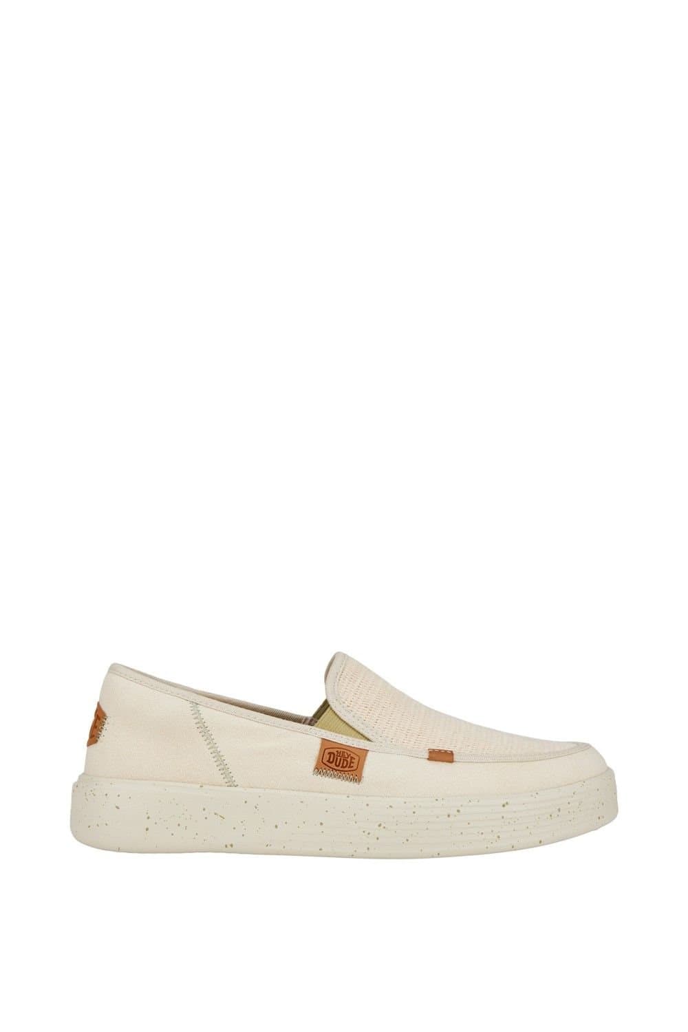 HEYDUDE HEYDUDE Men's 'Sunapee Coastline' Off-White Slip On Shoes