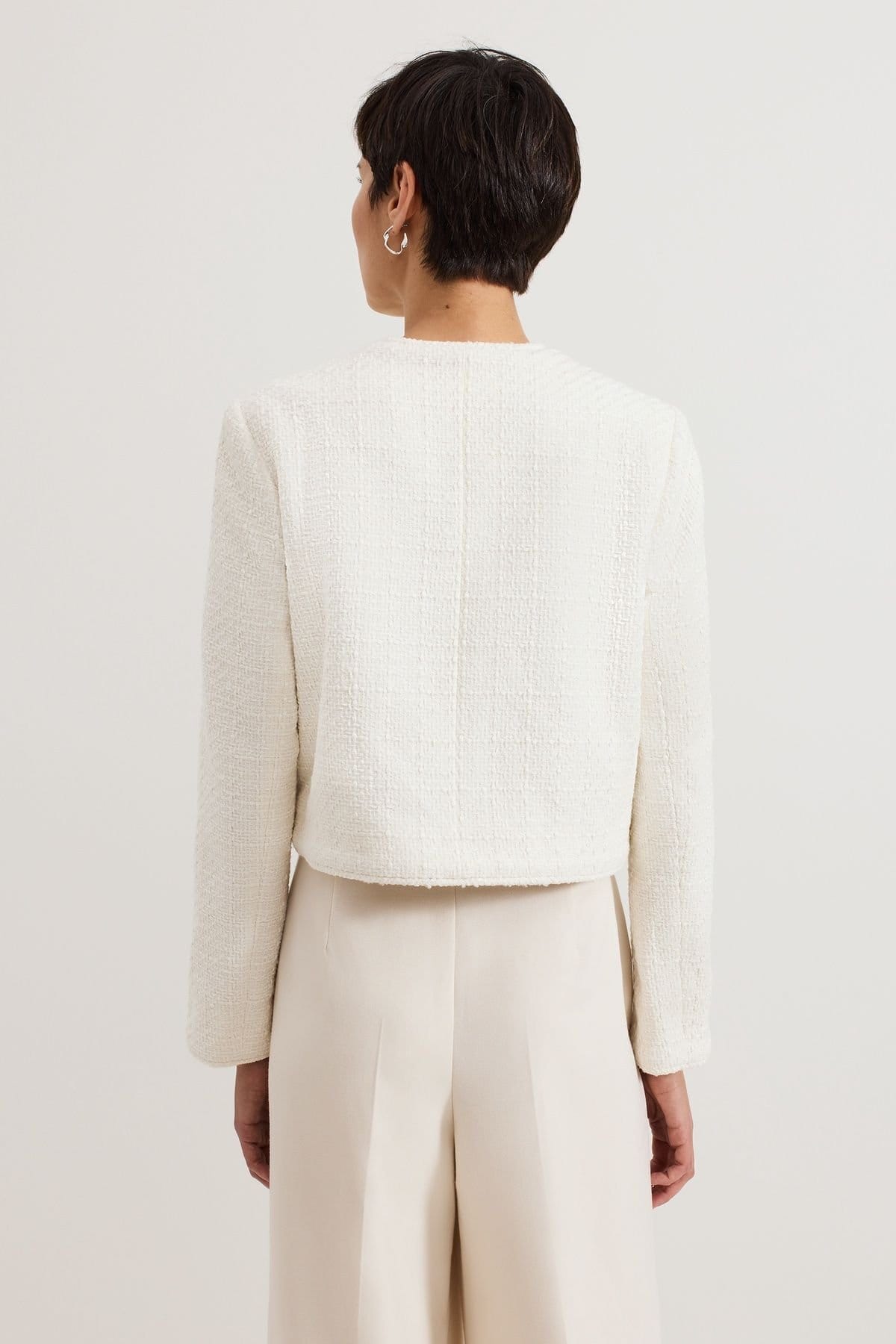 Phase Eight Phase Eight Women's Ripley Boucle Jacket in Off-White - 4
