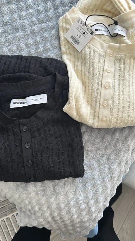 Bershka Bershka knit Henley