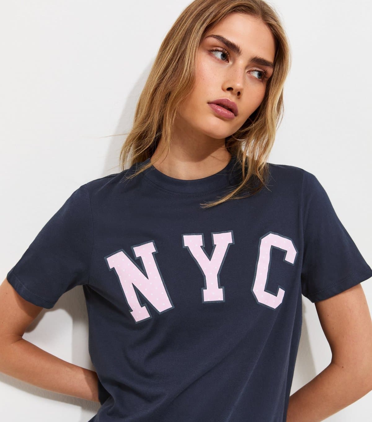 New Look Women's Navy NYC Relaxed T-Shirt New Look