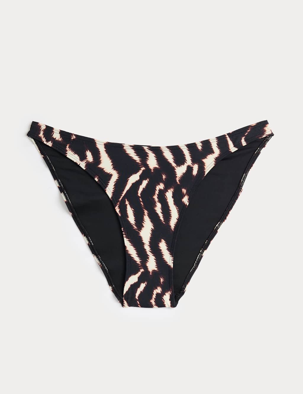 Marks & Spencer M&S Printed High Leg Bikini Bottoms Soft Brown Mix - 2