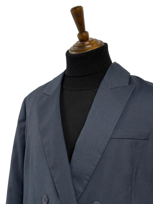 H&M H&M Navy Blue Mens Blazer Suit Jacket Size Medium New Double Brested RRP £35