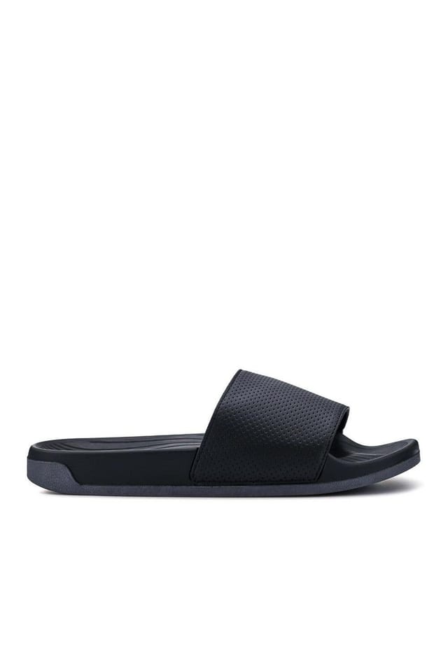 Pavers Pavers Men's Cushioned Slides in Black - 2