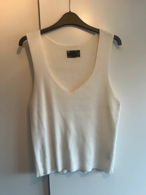ASOS White knitted vest