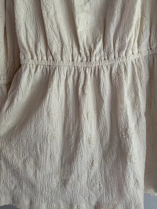 ASOS Design Cream Off-Shoulder Bardot Dress