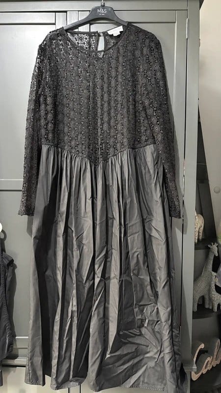 Never Fully Dressed Never fully dressed lace/poplin dress - 1