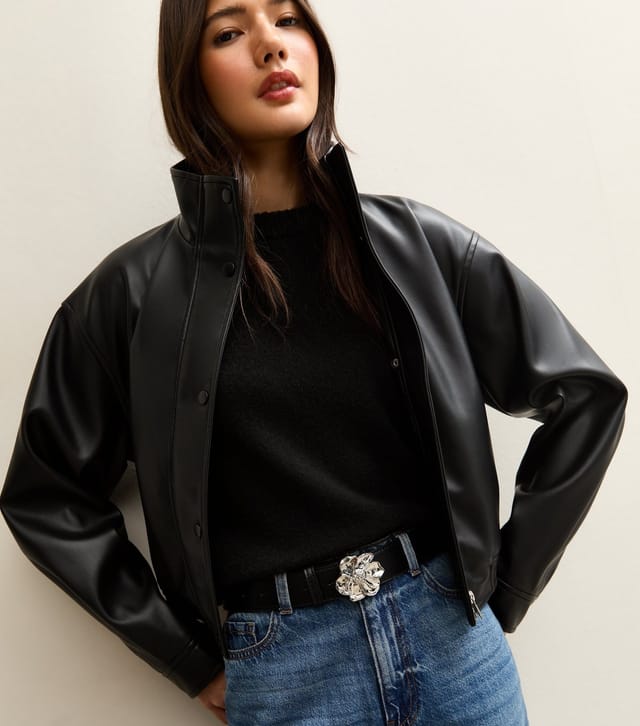 New Look Black Flower Buckle Belt New Look - 2