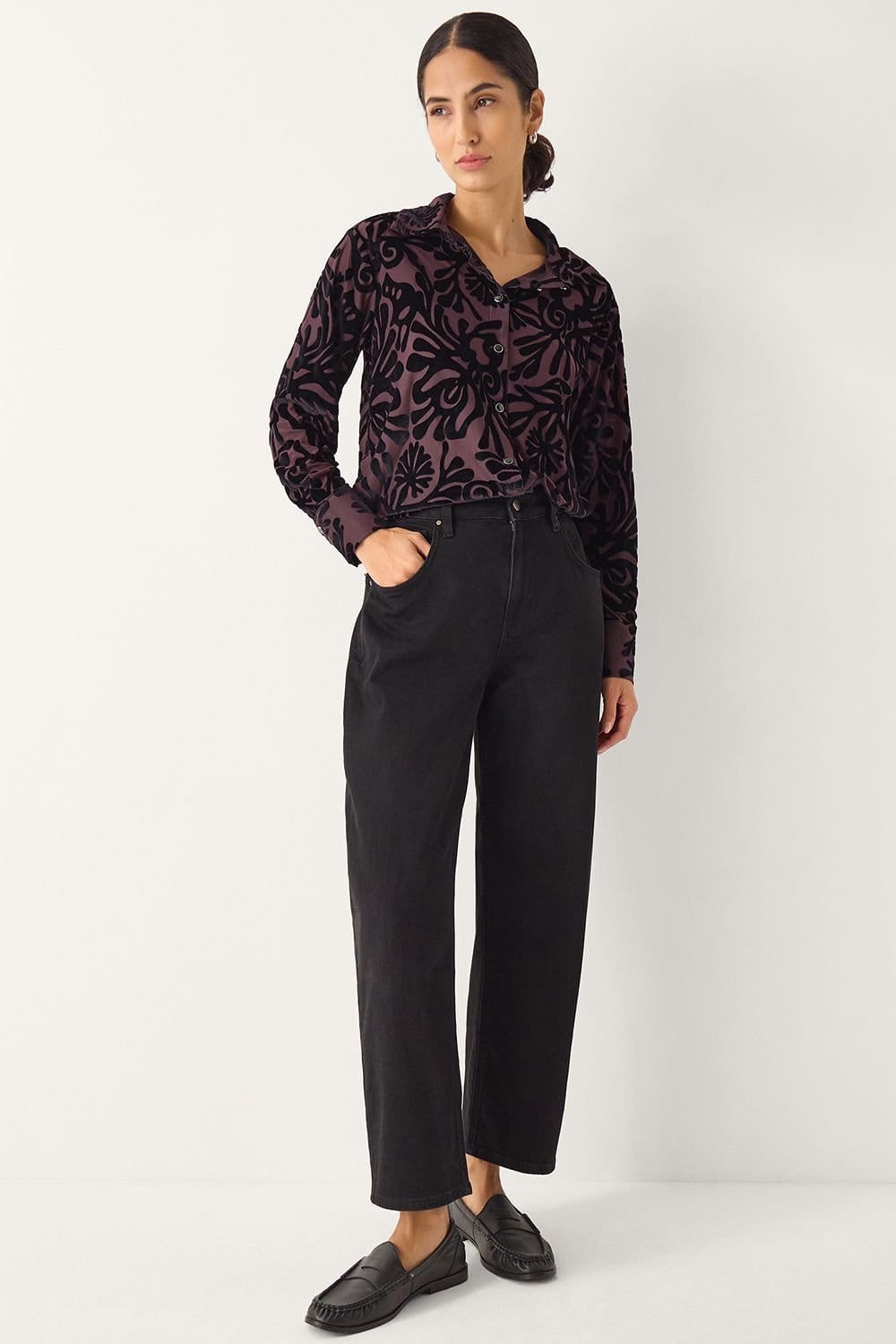 Monsoon Monsoon Women's Debe Shirt Purple - 4