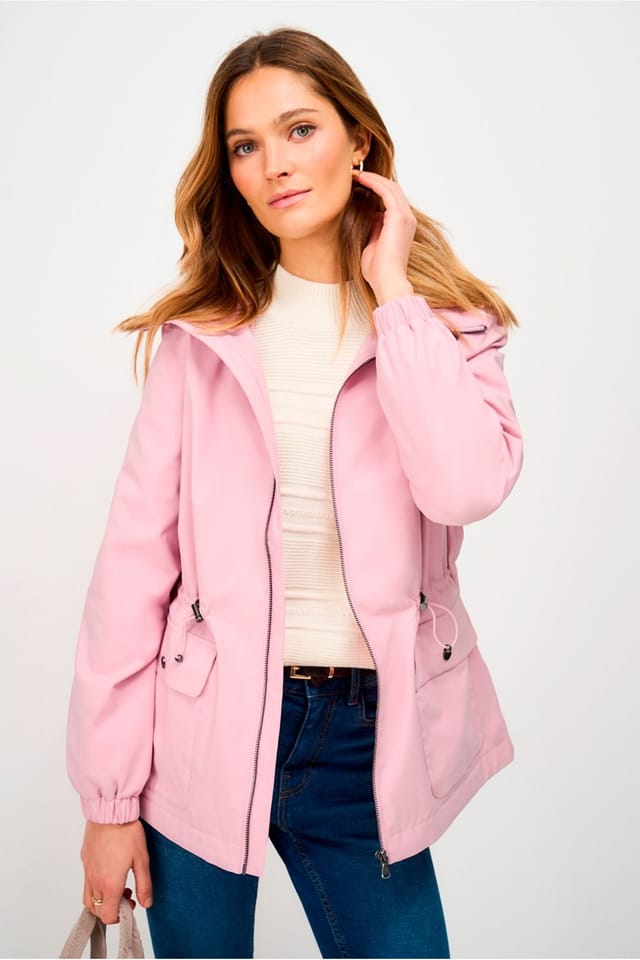 Crew Clothing Crew Clothing Women's Waterproof Raincoat Pink Lavender - 2
