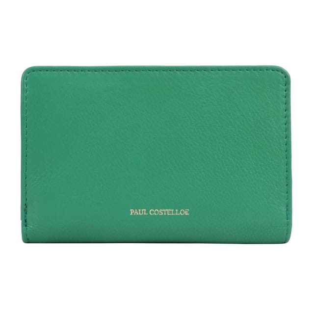 Paul Costelloe Paul Costelloe Women's Solidago Leather Purse in Jade - 3