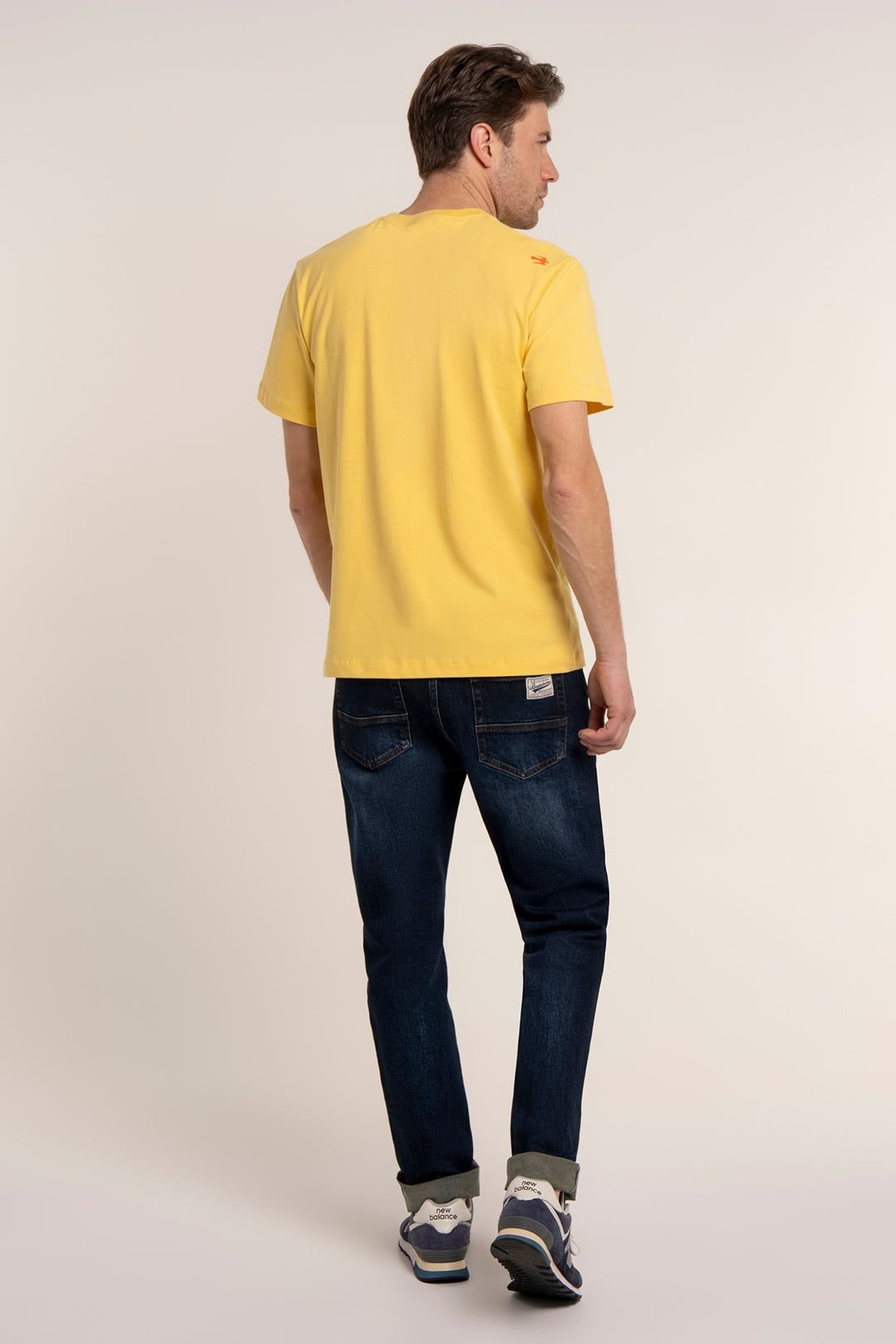 Brakeburn Brakeburn Men's PARTINGTON T-SHIRT in Yellow - 2