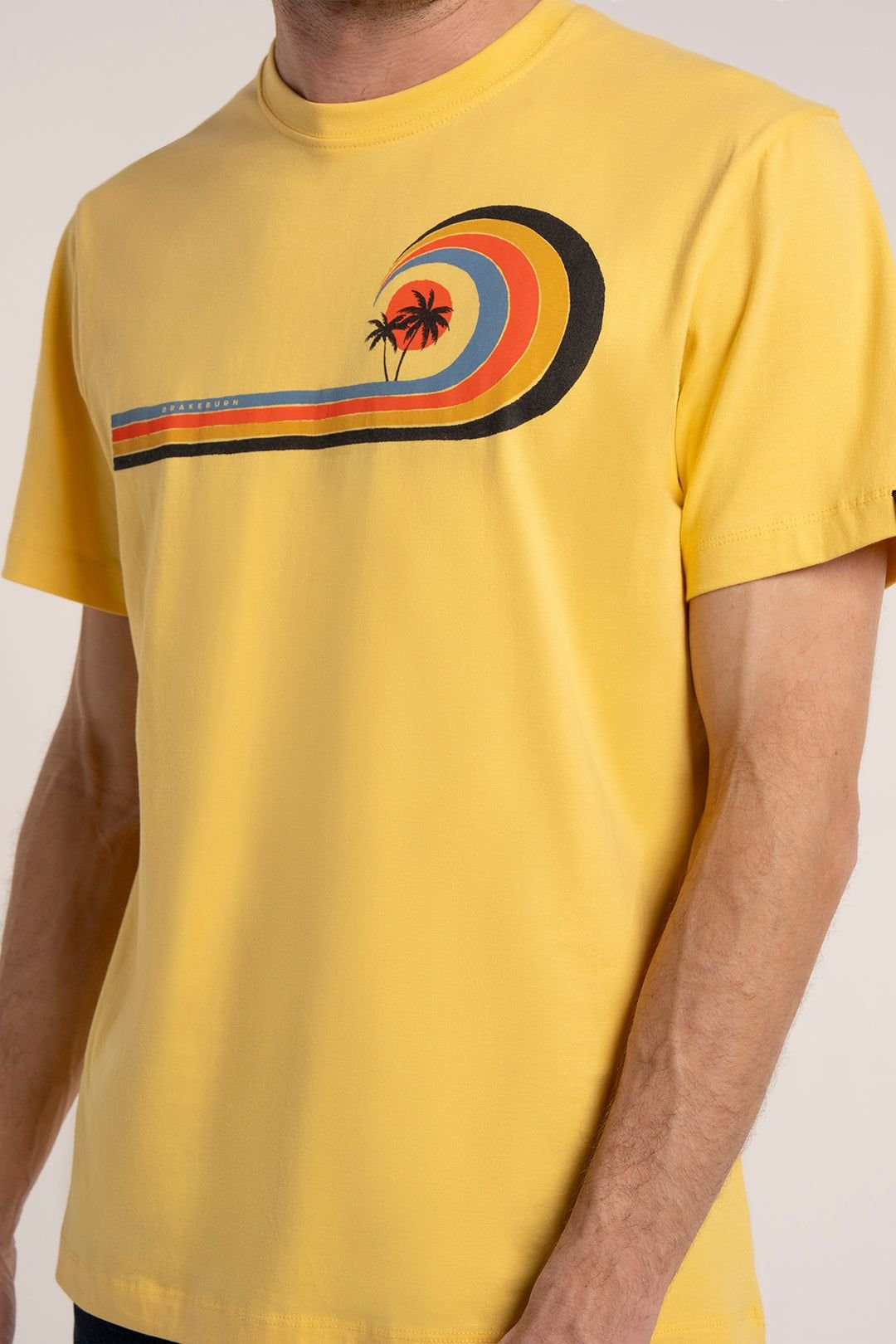 Brakeburn Brakeburn Men's PARTINGTON T-SHIRT in Yellow - 3