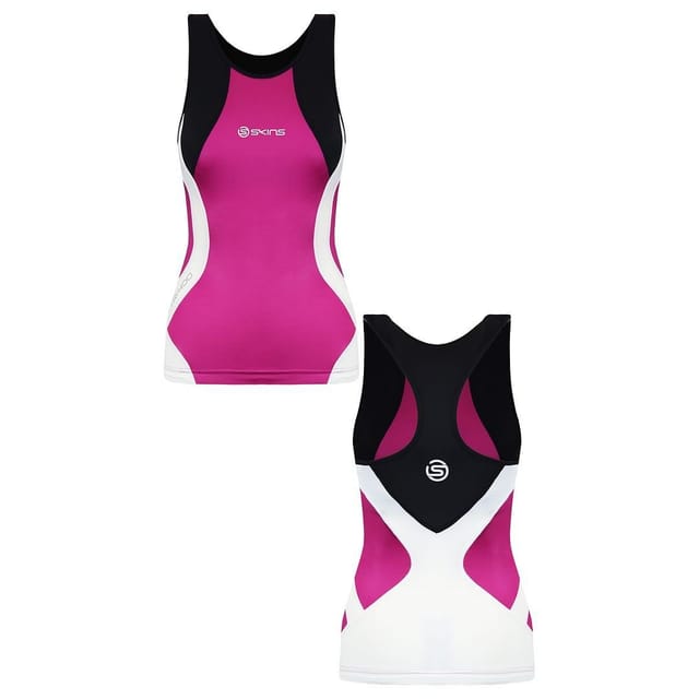 Skins Skins Women's Triathlon Pink Compression Vest - 3