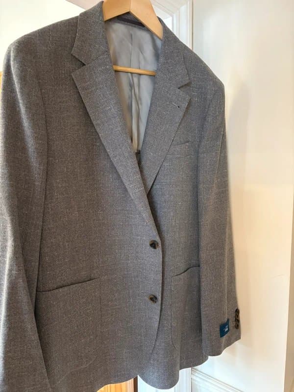 Moss Bros. Moss Bros Grey Tailored Blazer Never Worn