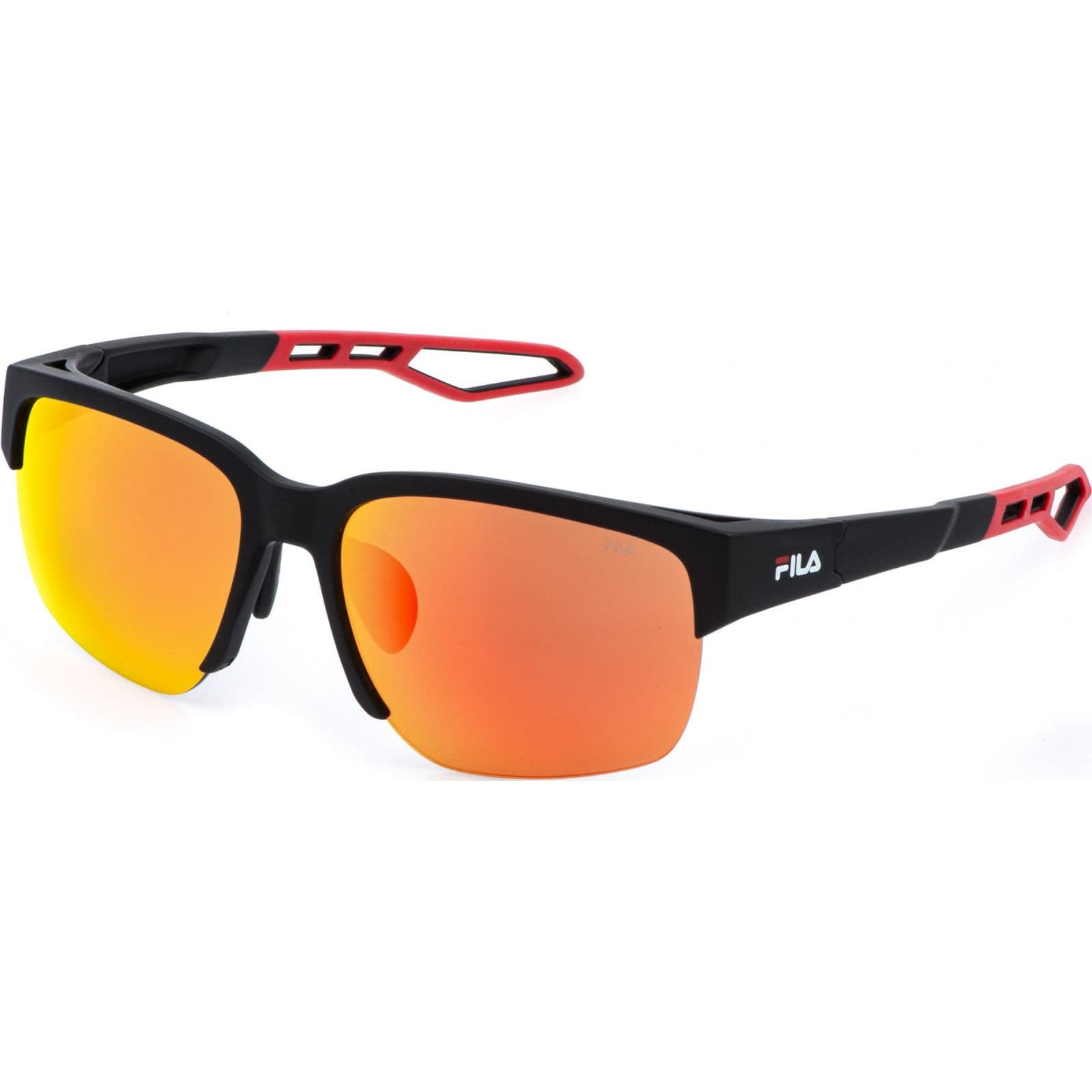 FILA FILA Men's SFIA06-60U28R Square/Rectangle Sunglasses in Black