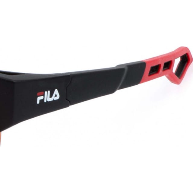 Fila FILA Men's SFIA06-60U28R Square/Rectangle Sunglasses in Black - 2