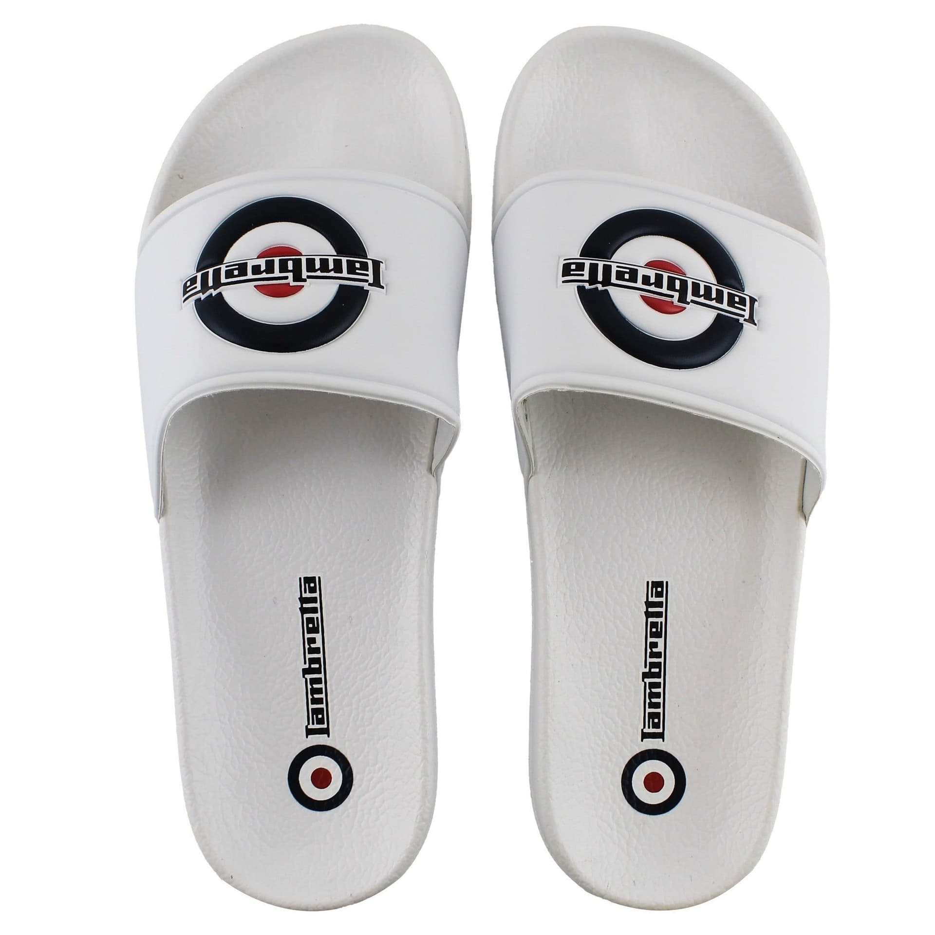Lambretta Lambretta Men's Pace White Sliders