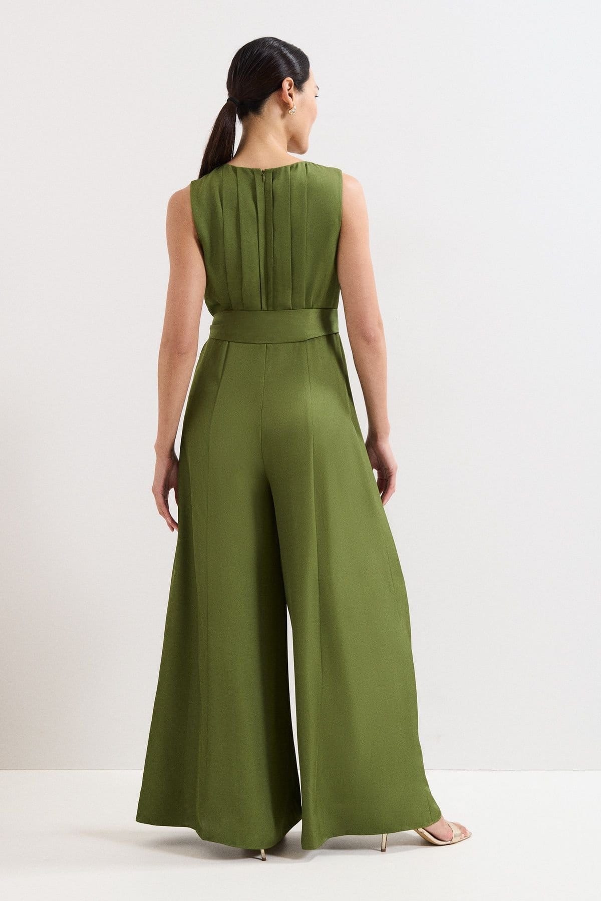 Phase Eight Phase Eight Women's Janine Jumpsuit in Olive - 4
