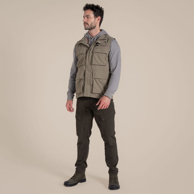 Craghoppers Craghoppers Men's NosiLife Adventure Insect-Repellent Gilet Bodywarmer in Beige - 3