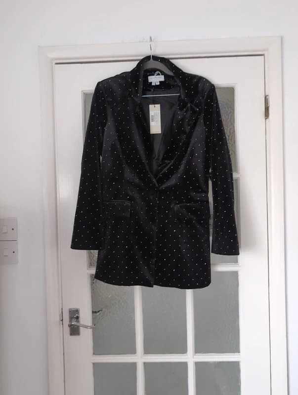 Never Fully Dressed Never fully dressed size 10 black velvet jacket
