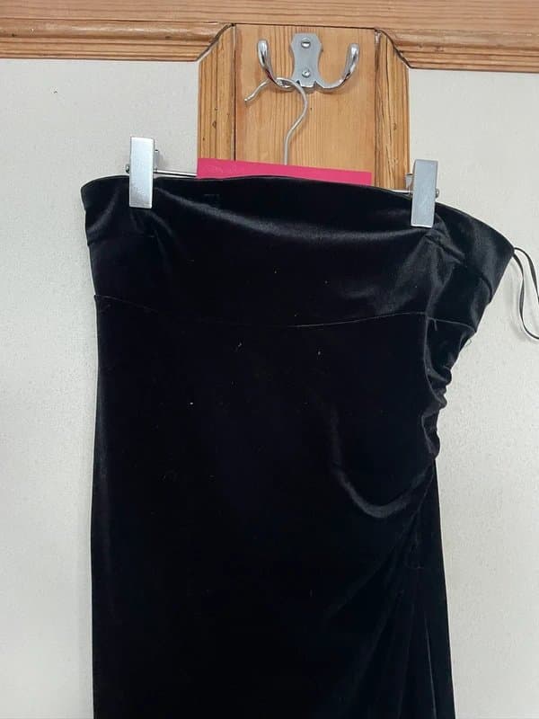 Bershka black midi dress