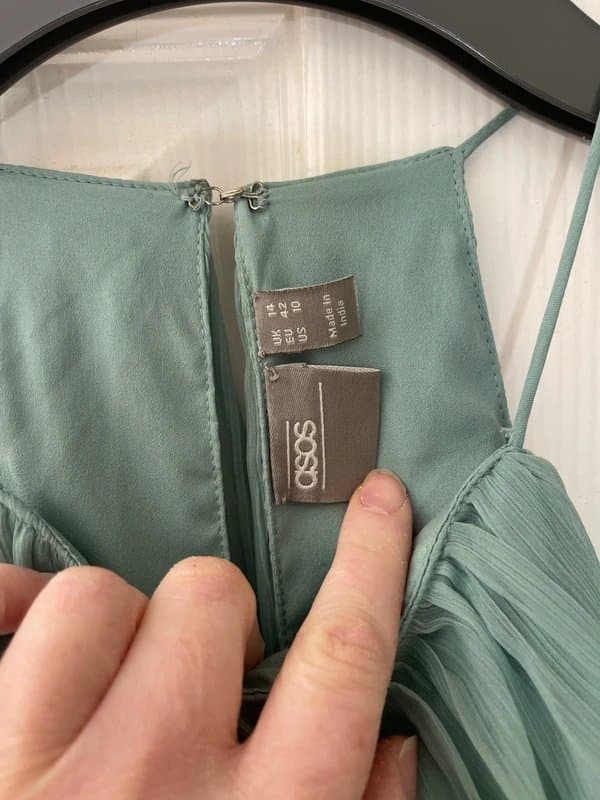 ASOS ASOS Women’s Sage Green Maxi dress Size 14