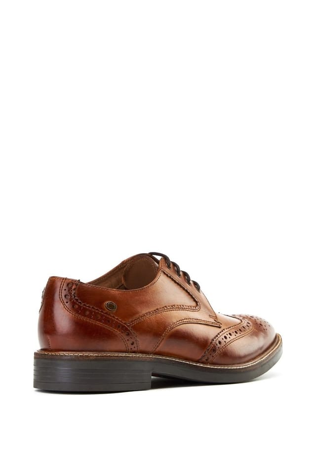 Base London Base London Men's York Brogue Shoe in Tan - 2