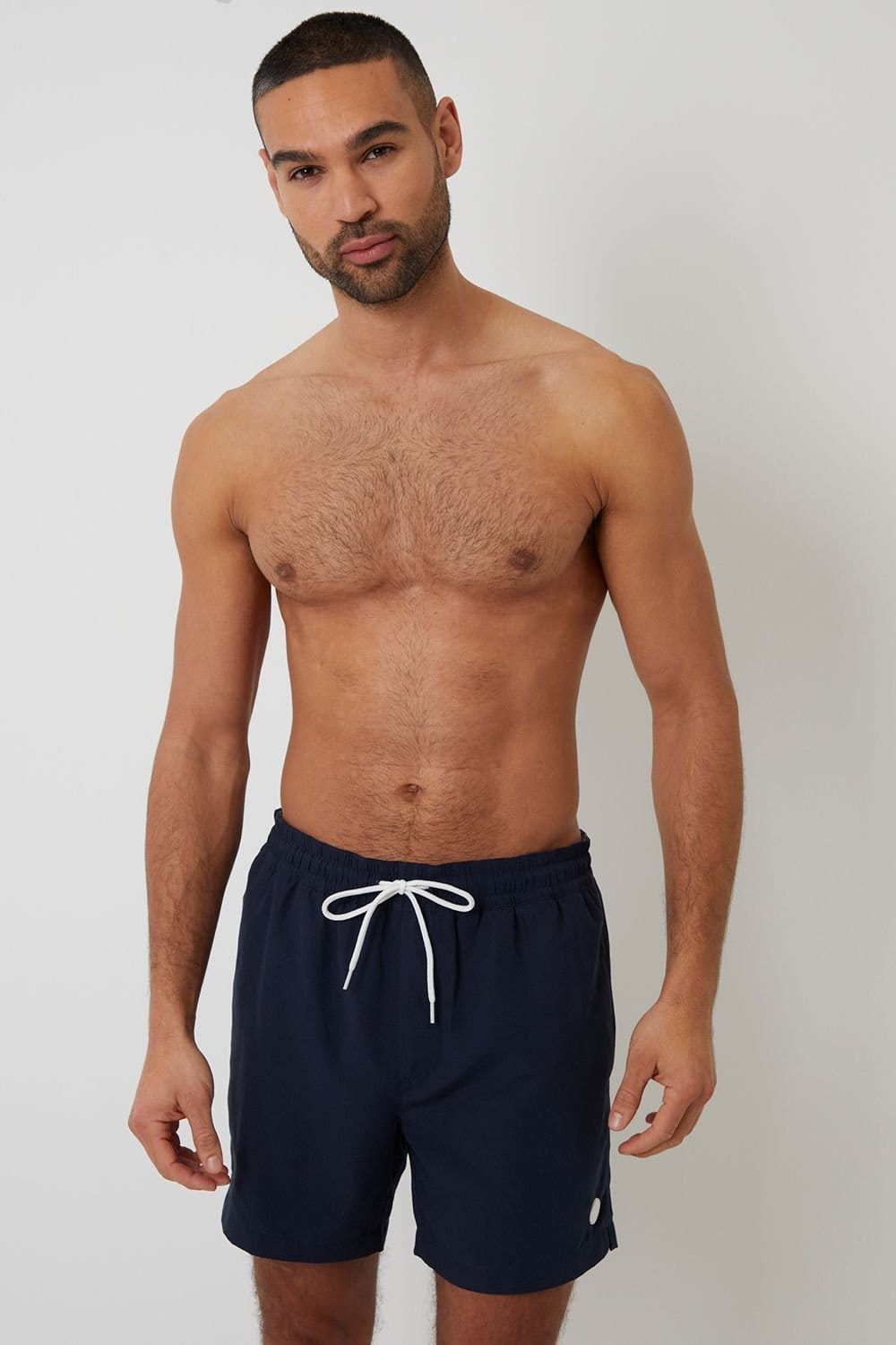 Threadbare Threadbare Men's 2 Pack Geometric Print Swim Shorts in Navy - 4