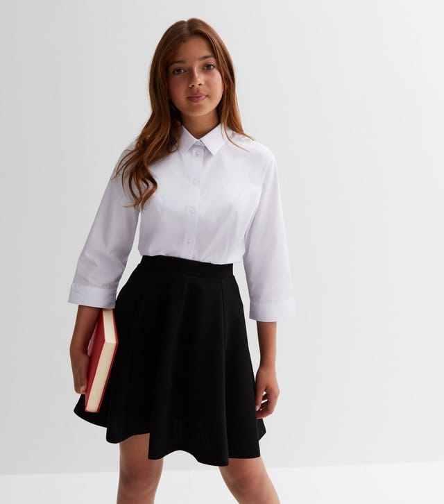 New Look Girls' Black Skater School Skirt New Look - 3