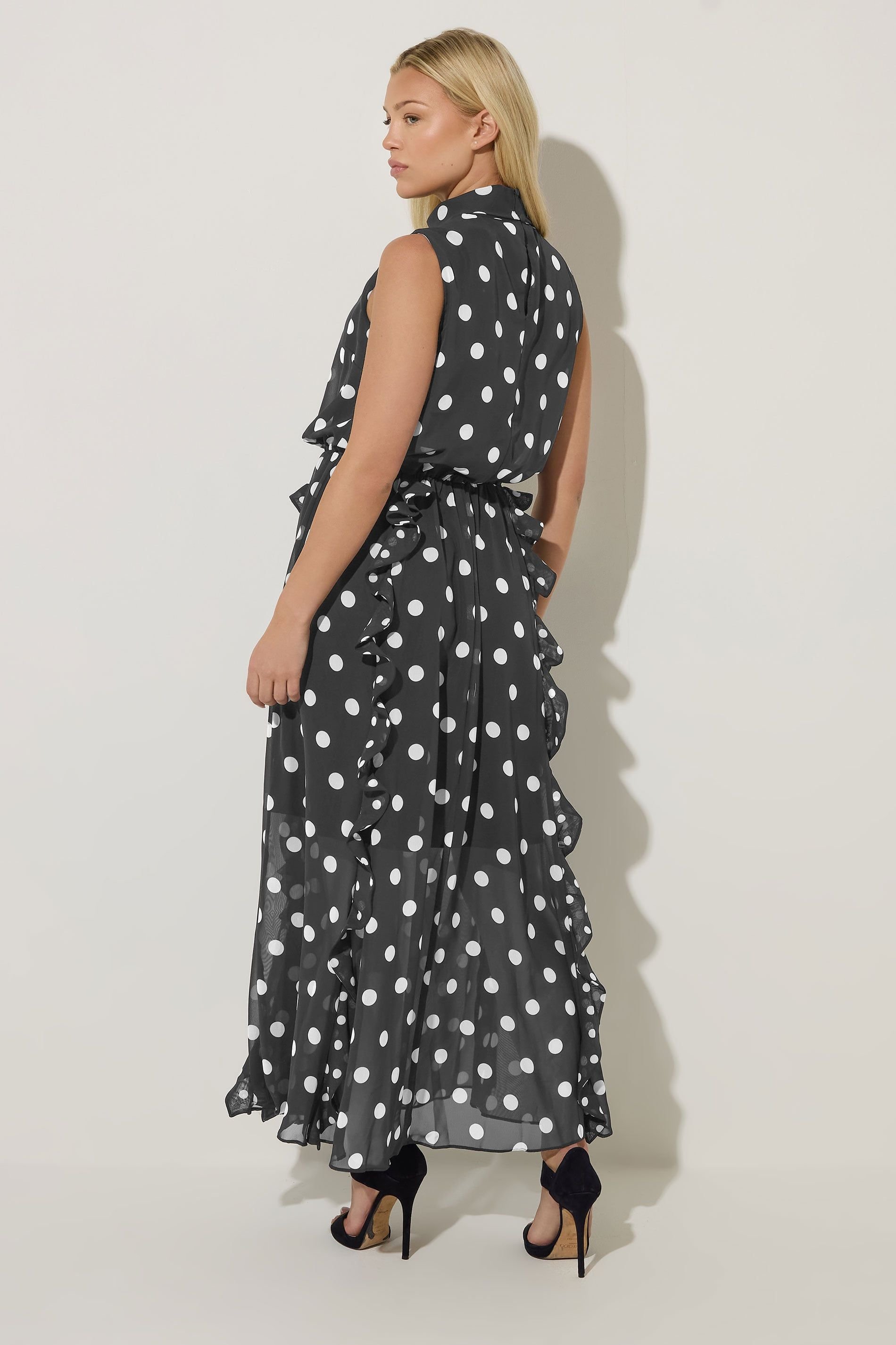 Star By Julien Macdonald Star by Julien Macdonald Women's Polka Dot Maxi Dress in Black - 3