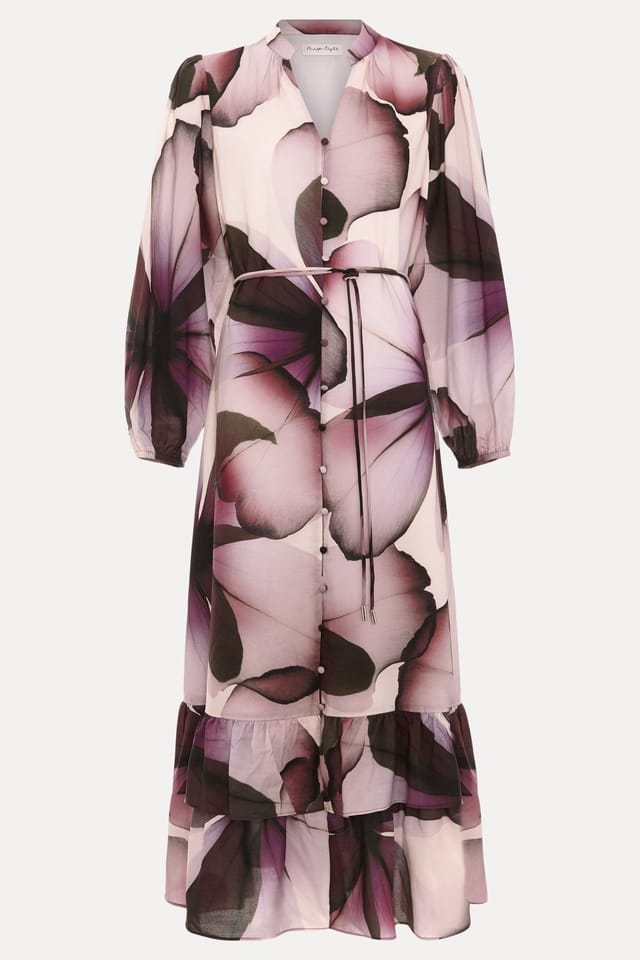 Phase Eight Phase Eight Women's Petite Clarra Floral Dress in Mauve - 2