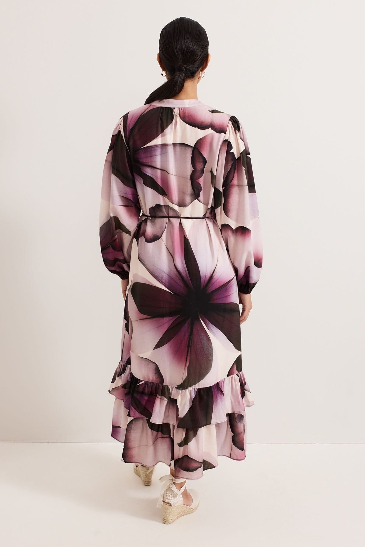Phase Eight Phase Eight Women's Petite Clarra Floral Dress in Mauve - 4