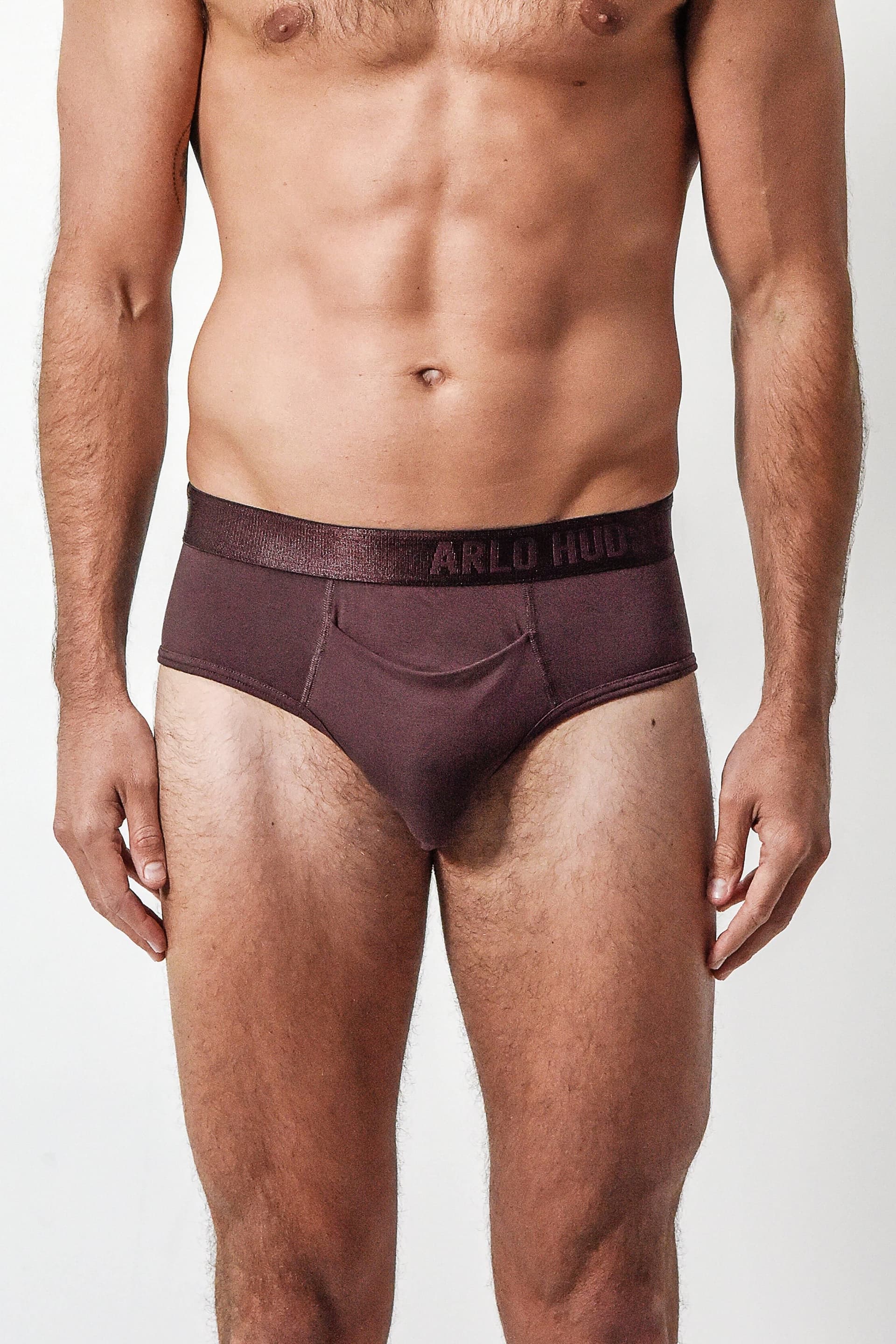 Arlo Hudson Arlo Hudson Men's Plain Tencel™ Brief in Maroon