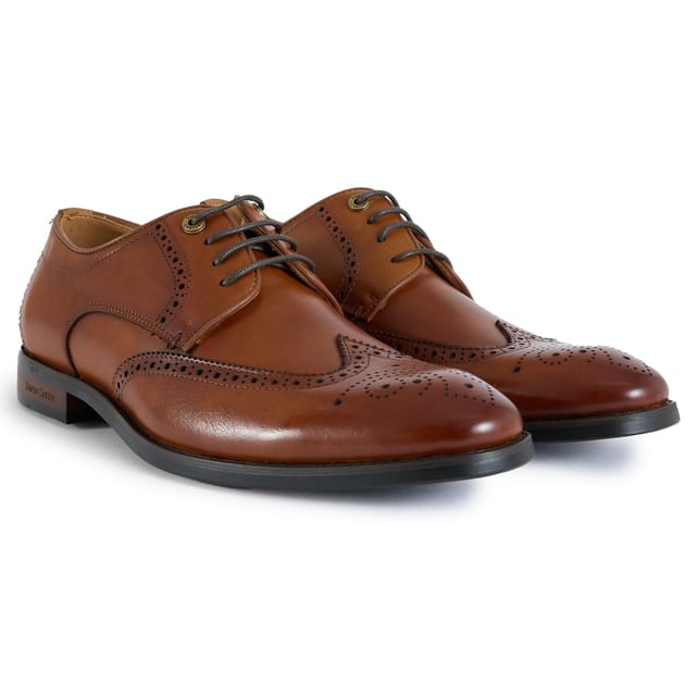 Simon Carter SIMON CARTER Men's Jones Brogue Shoes in Tan - 2