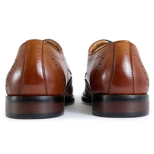 Simon Carter SIMON CARTER Men's Jones Brogue Shoes in Tan - 3