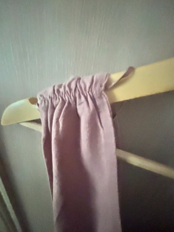 Zara Zara linen blend dusky pink skater dress
