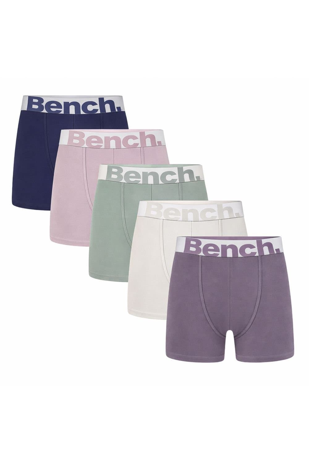 Bench Bench Men's 5 Pack Cotton Rich Boxers Breathable Soft Underwear