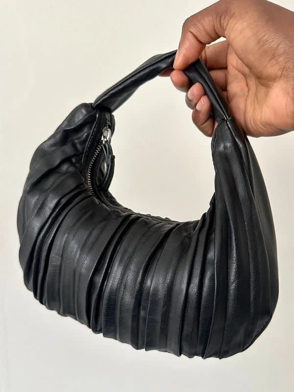 Topshop Topshop Black Ruched Bag