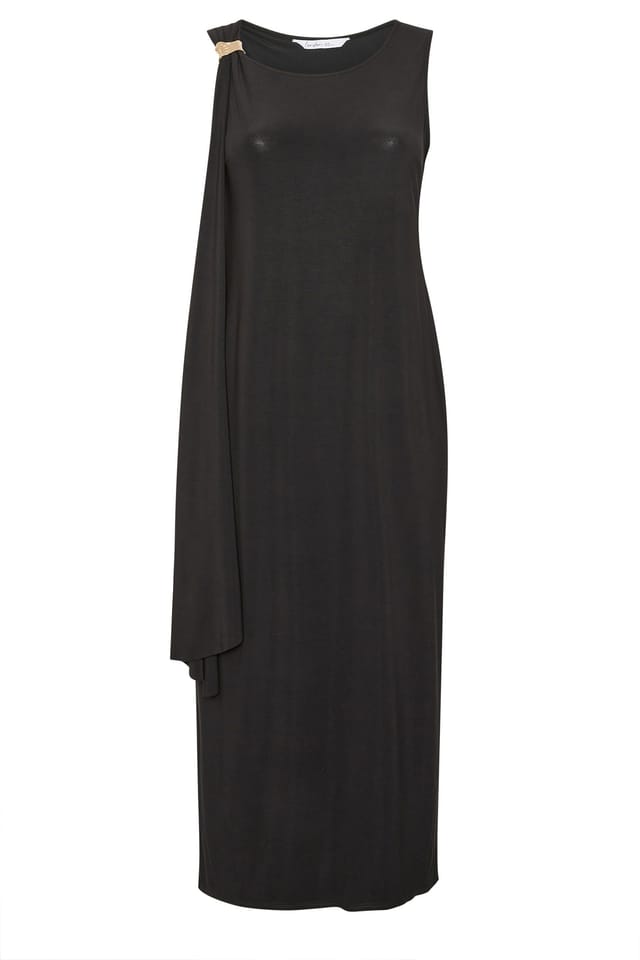 Yours Yours Women's Sash Maxi Dress in Black - 2