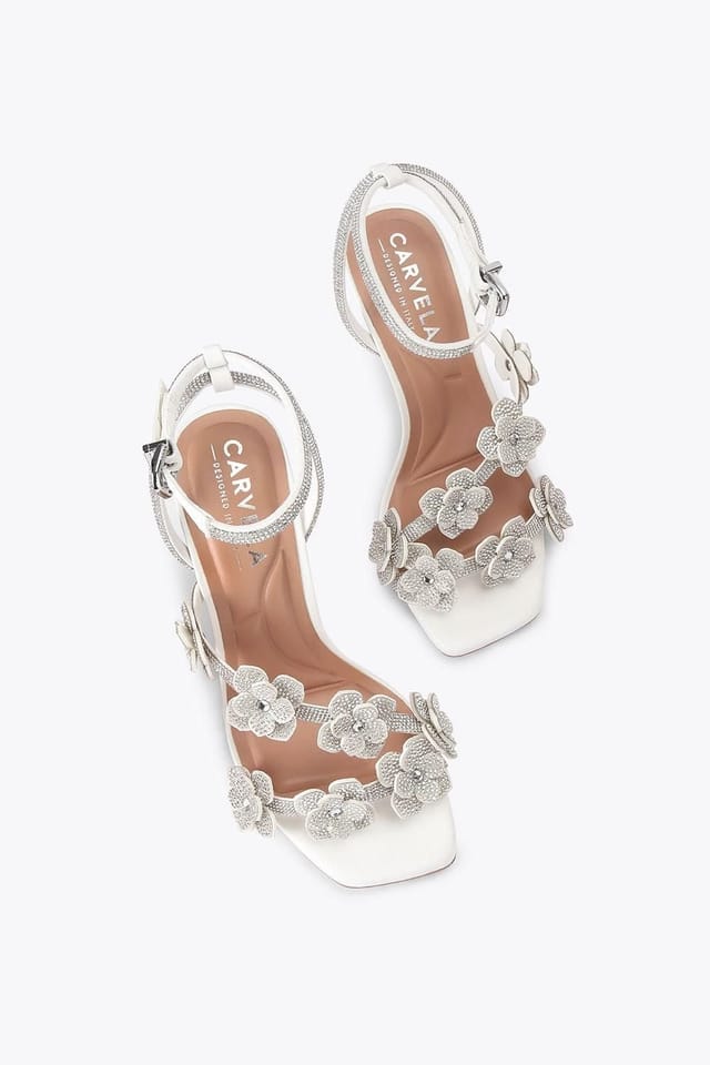 Carvela Carvela Women's 'Petalo Sandal' Heels in White - 2