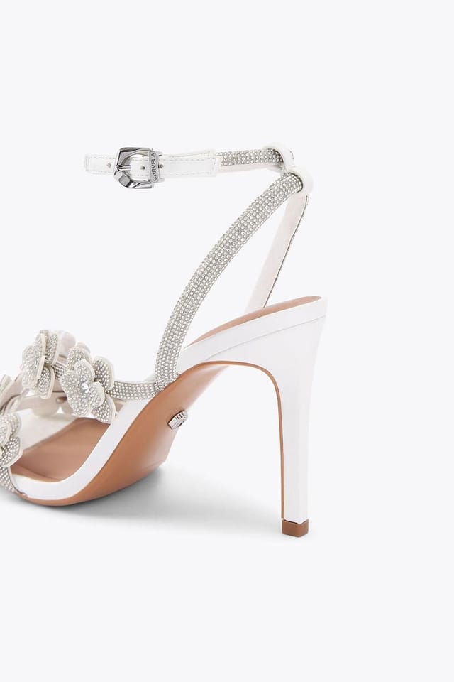 Carvela Carvela Women's 'Petalo Sandal' Heels in White - 3