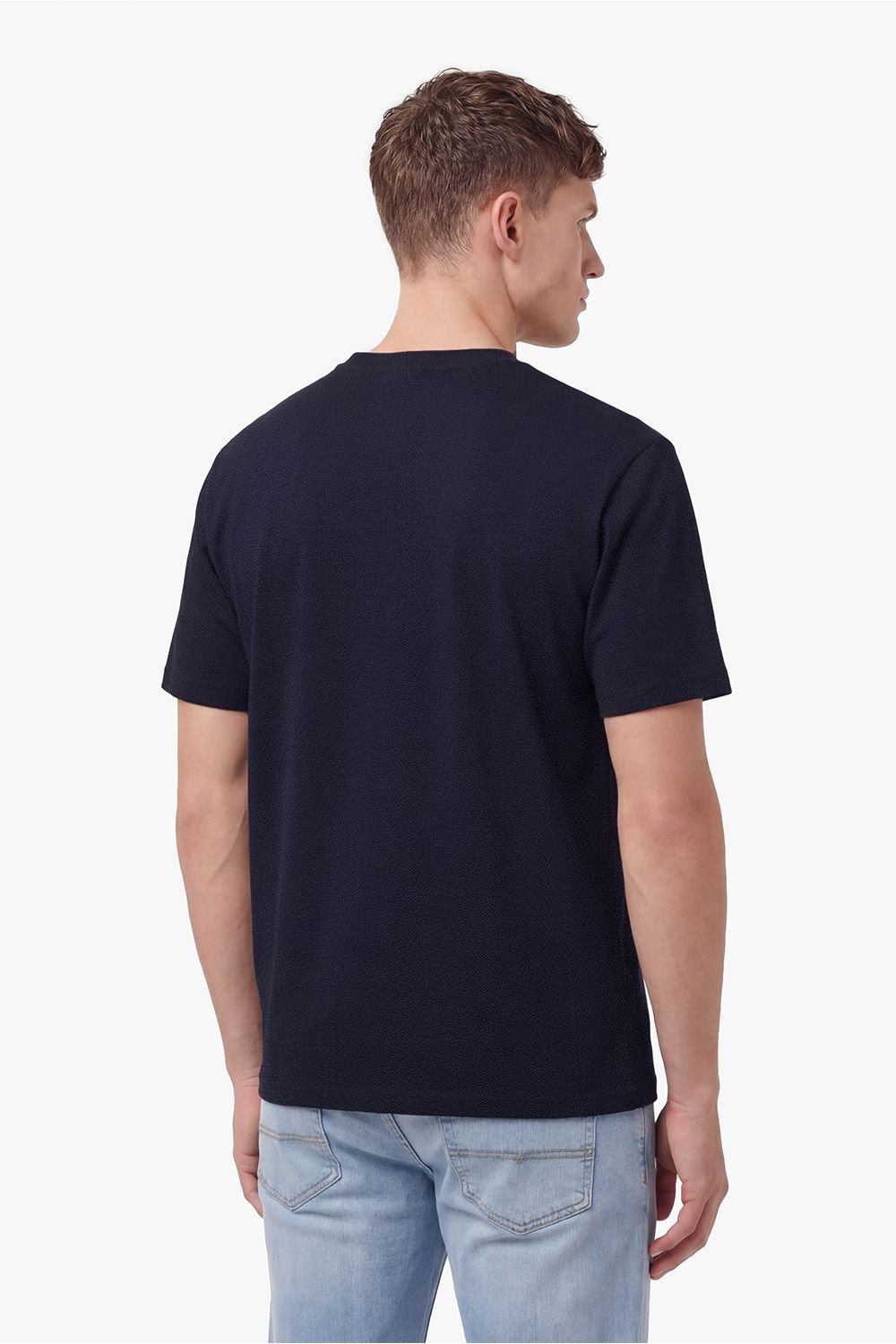 Luke 1977 Luke 1977 Men's Mykynos Crinkle T-shirt in Dark Navy - 2