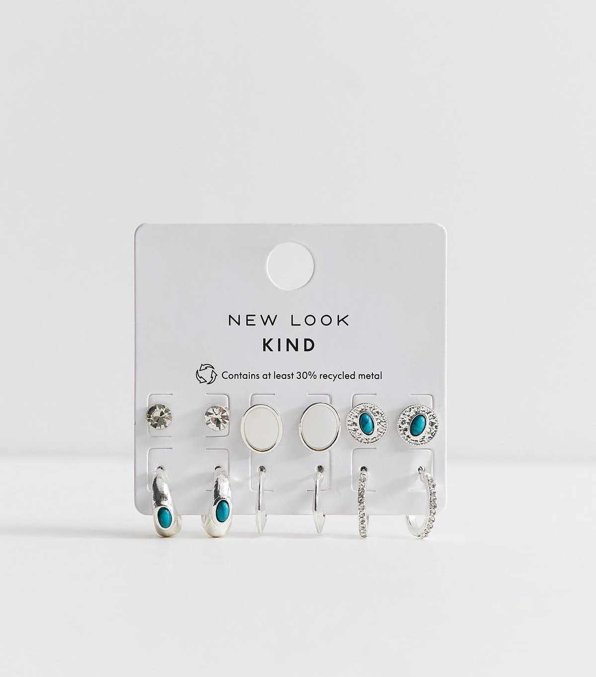 New Look Pack of 6 Stud and Hoop Earrings New Look